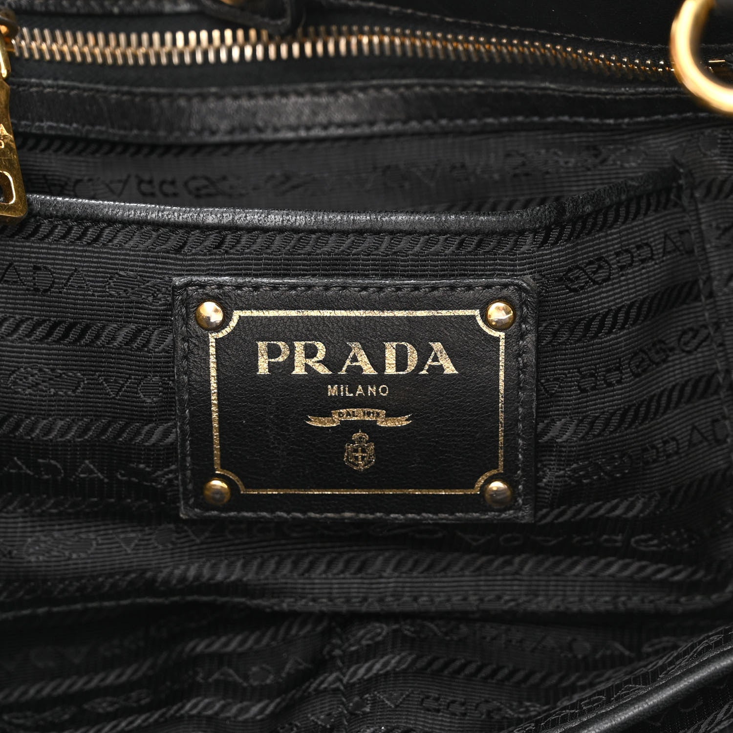 Prada Tessuto Nylon Gaufre Tote Black 6 of 12