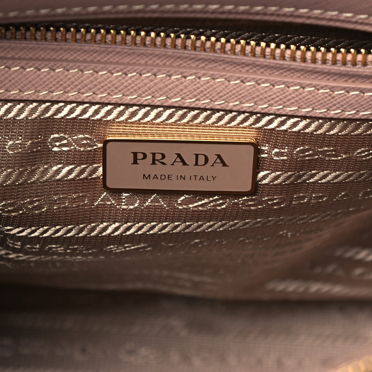 Saffiano Small Galleria Double Zip Tote Cipria