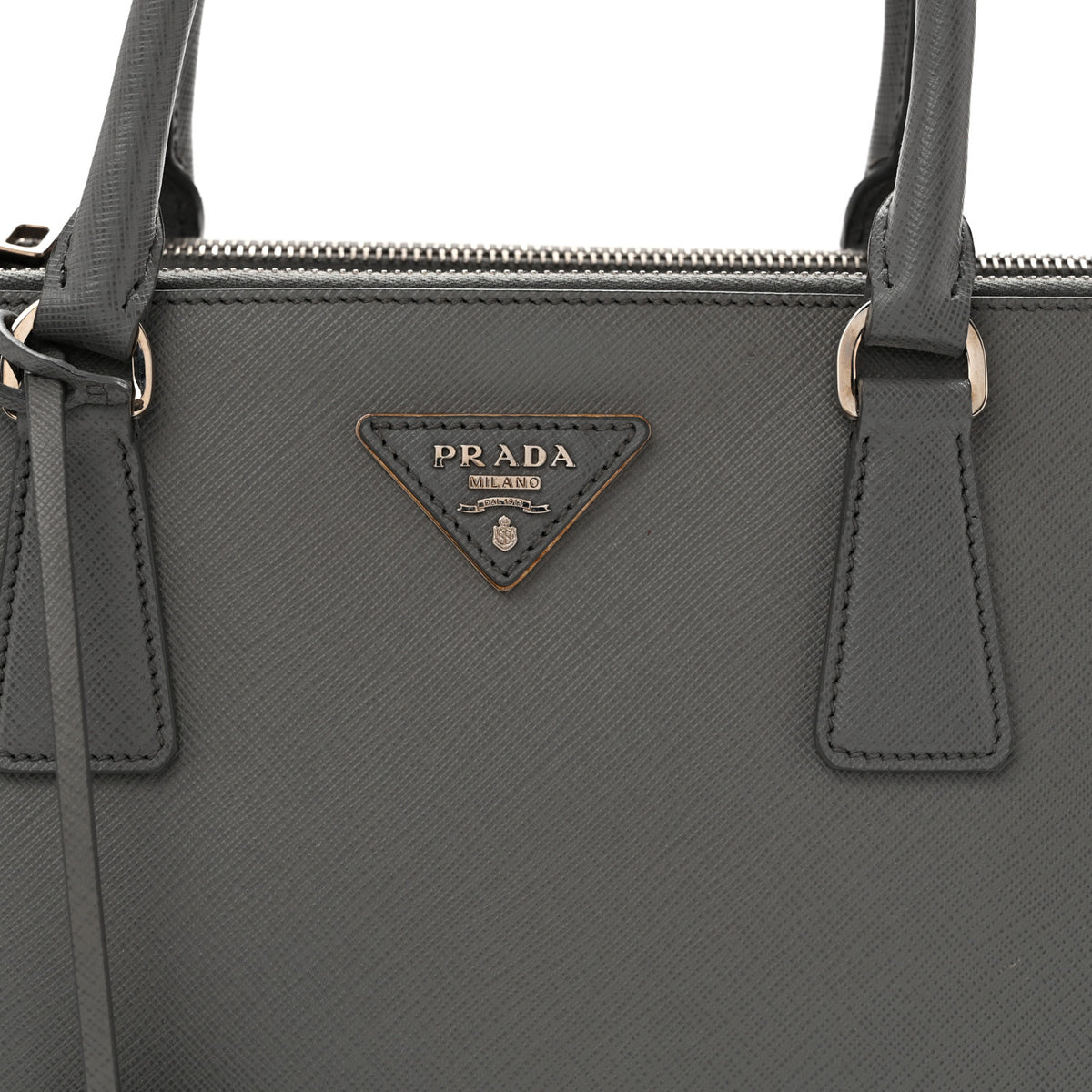 Prada Saffiano Medium Galleria Double Zip Tote Marmo 7 of 11