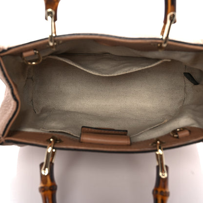 Gucci Cellarius Calfskin Mini Bamboo Shopper Tote Camelia 5 of 10