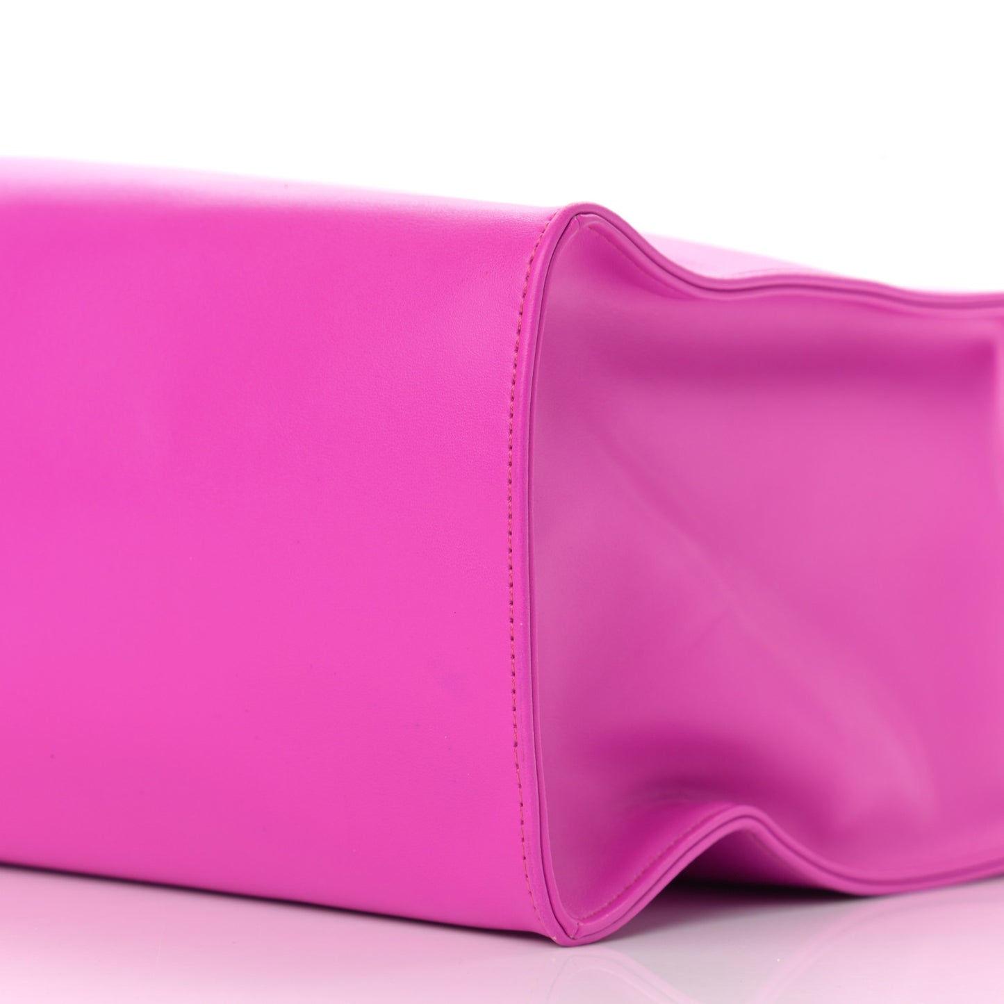 Vegan Leather Medium Shopping Bag Azalea