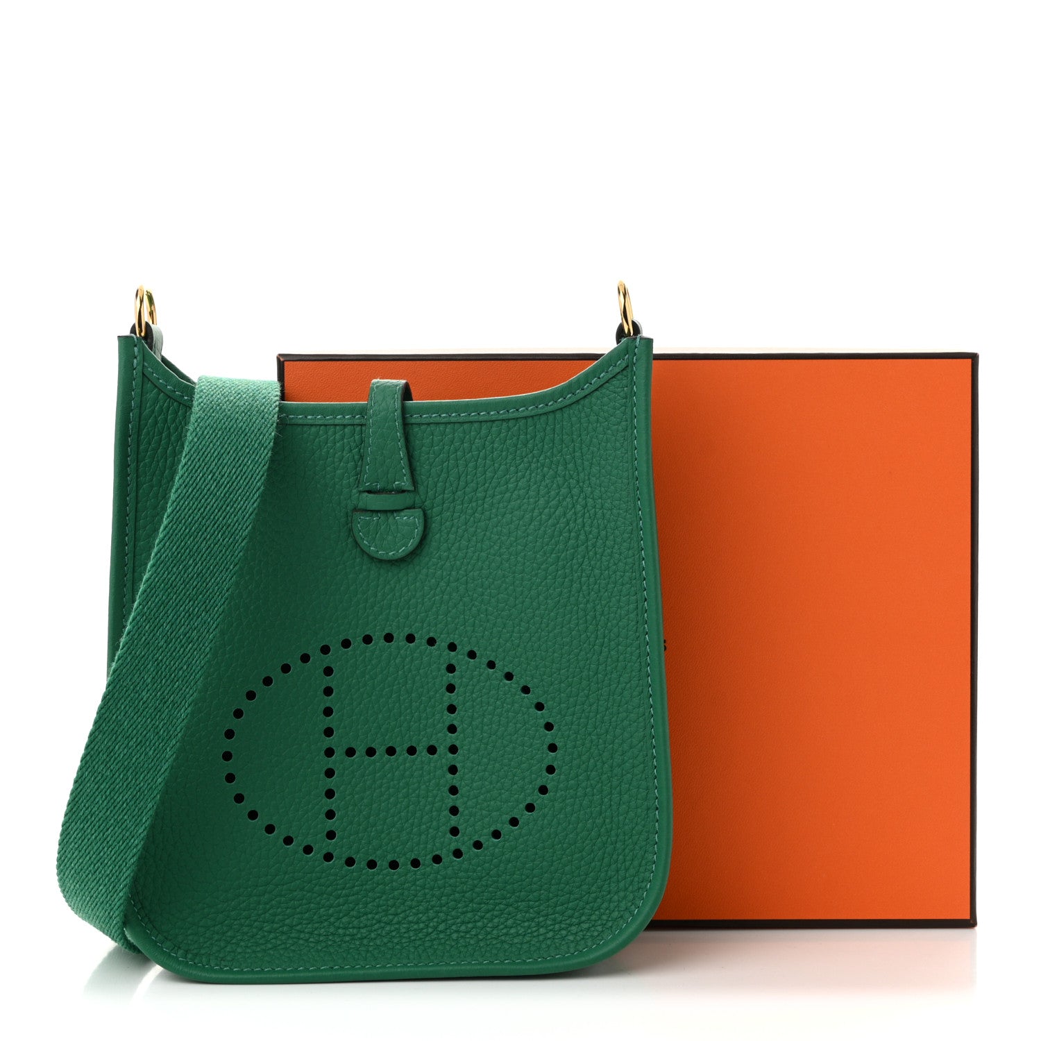 Hermes Taurillon Clemence Evelyne TPM Vert Vertigo 1766400