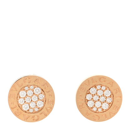 Bulgari 18K Rose Gold Diamond BVLGARI BVLGARI Stud Earrings 1 of 5