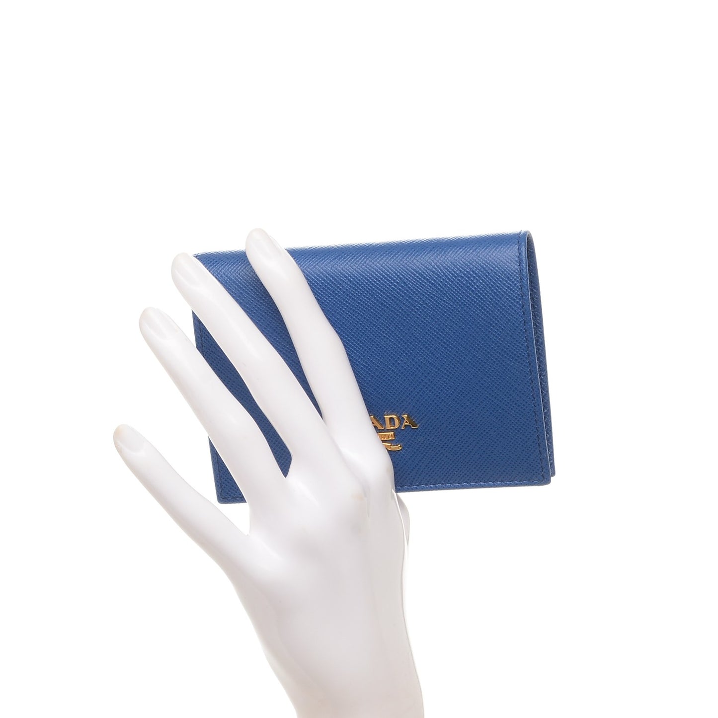 Saffiano Compact Wallet Blue