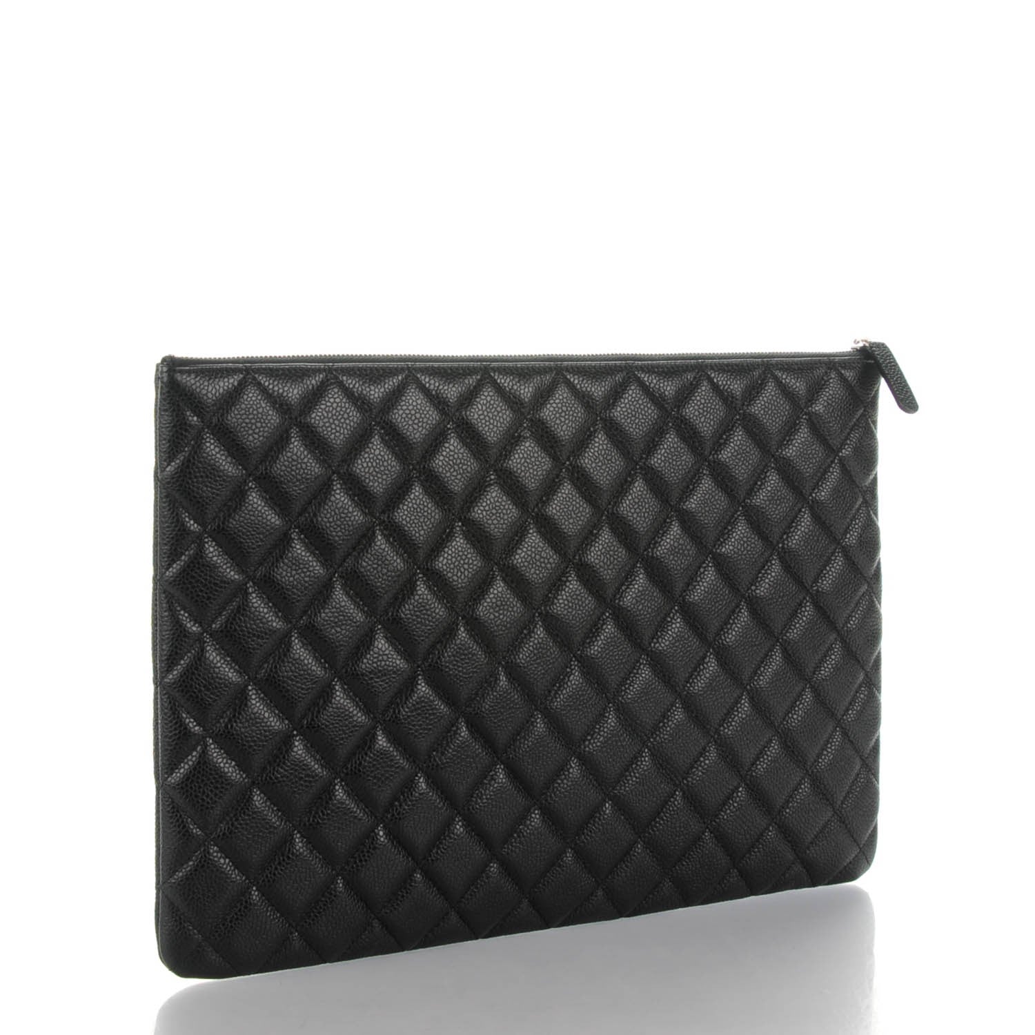 Chanel Caviar Quilted Large Cosmetic Case Black 3 of 7