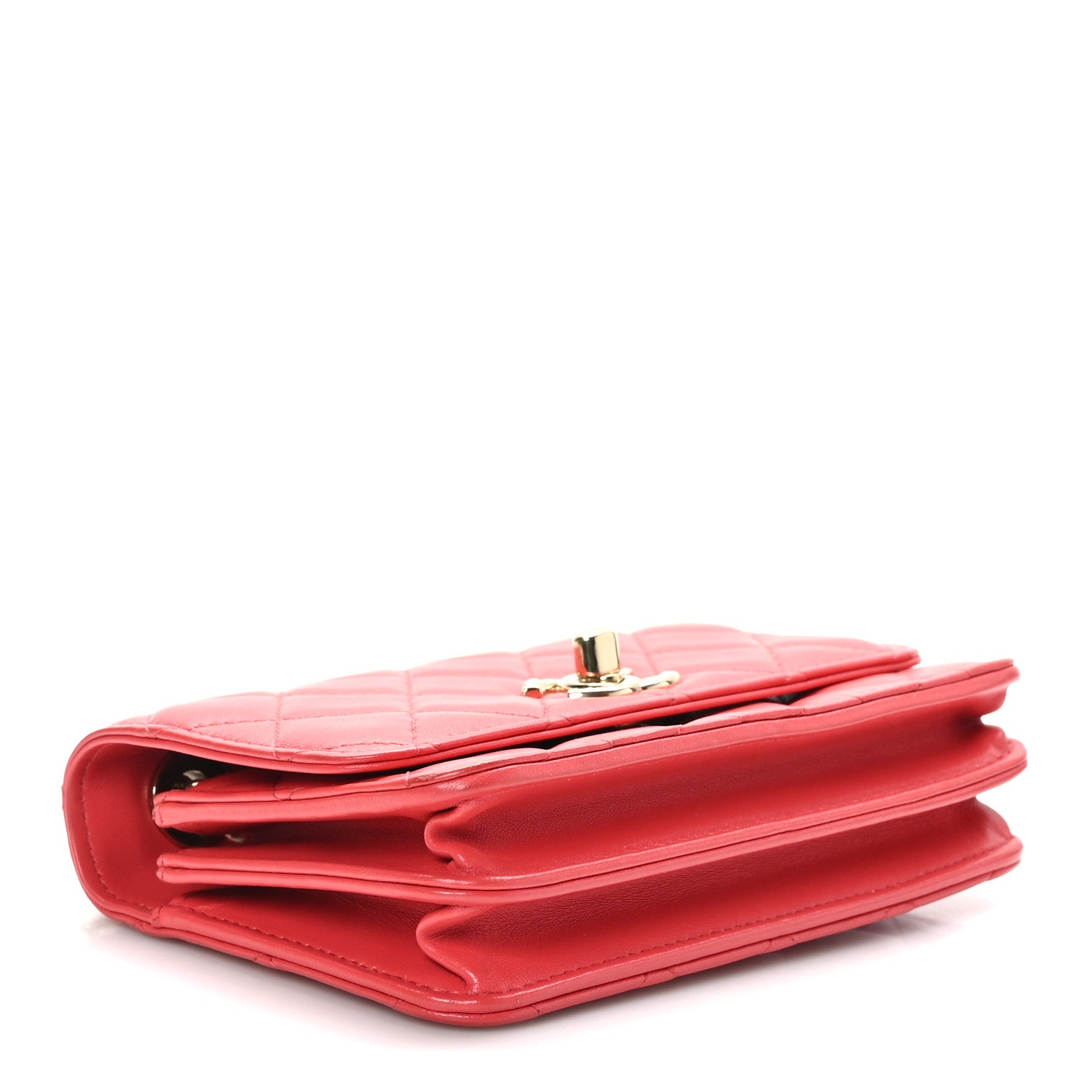 Chanel Lambskin Quilted Mini Trendy CC Wallet On Chain WOC Pink 3 of 9