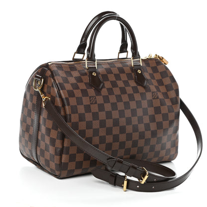 Louis Vuitton Damier Ebene Speedy Bandouliere 30 3 of 10
