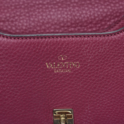 Valentino Garavani Pebbled Calfskin Joylock Flap Messenger Bag Camelia 13 of 13