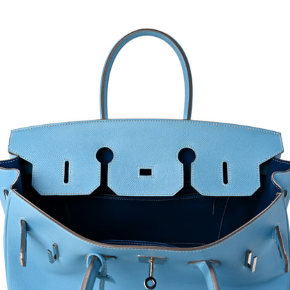 Hermes Epsom Candy Birkin 35 Celeste Mykonos 17 of 32