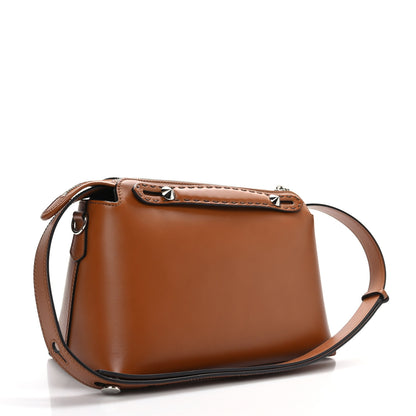 Fendi Vitello King Logo Embossed Medium By The Way Boston Bag Cuoio 3 of 11