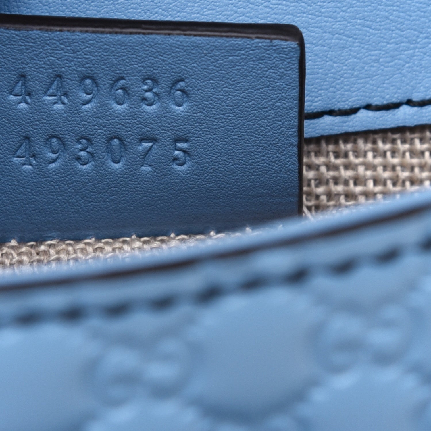 Gucci Soft Microguccissima Mini Emily Chain Shoulder Bag Mineral Blue 9 of 11