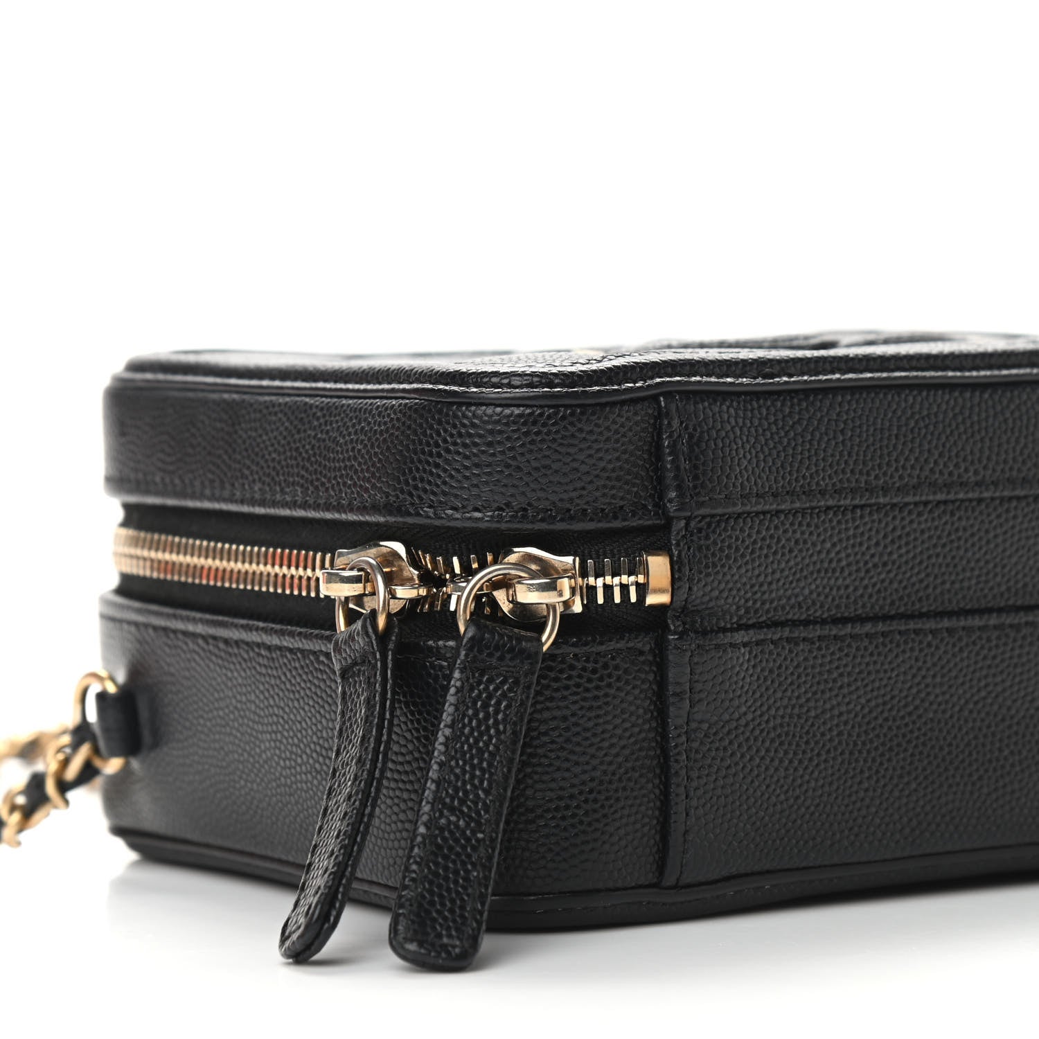 Chanel Caviar Quilted Small CC Filigree Vanity Case Black 8 of 9