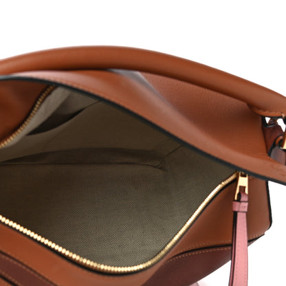 Loewe Calfskin Medium Puzzle Bag Tan Medium Pink 7 of 9