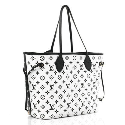 Louis Vuitton Empreinte Spring In The City Neverfull MM Black White Pink 4 of 10