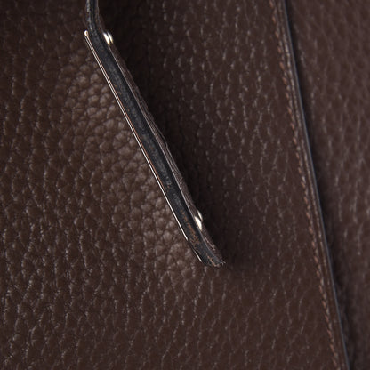 Hermes Taurillon Clemence Jypsiere 34 Chocolate 19 of 29