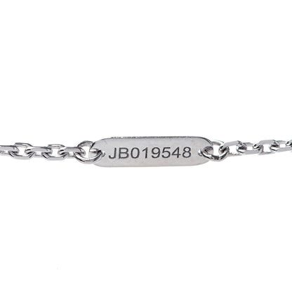 Van Cleef & Arpels 18K White Gold Grey Mother of Pearl Diamond Butterfly Pendant Necklace 5 of 7