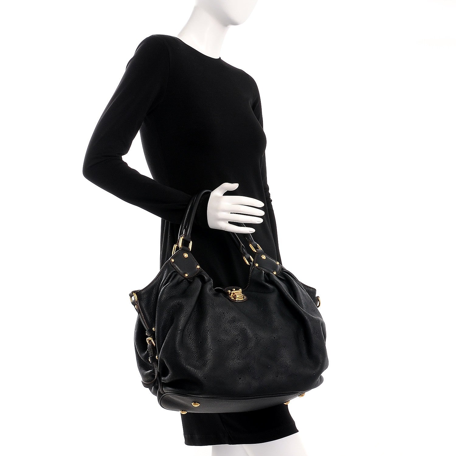 Louis Vuitton Mahina L Black 2 of 8
