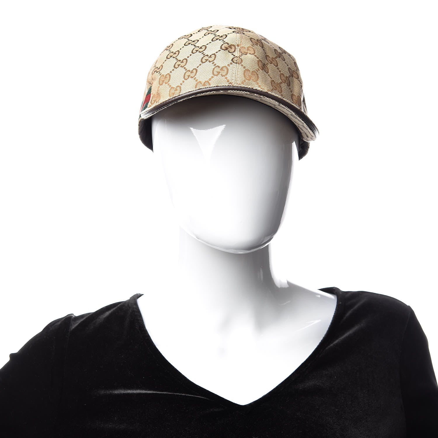 Gucci Monogram Web Baseball Hat M Beige Cocoa 2 of 6