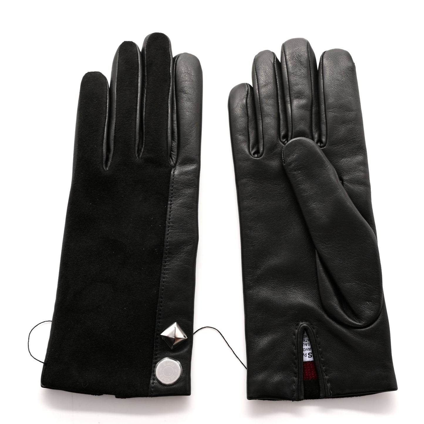 Lambskin Suede Harmonie Gloves 7 Black