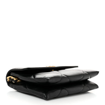 Chanel Lambskin Quilted Chanel 19 Flap Clutch Black 4 of 12