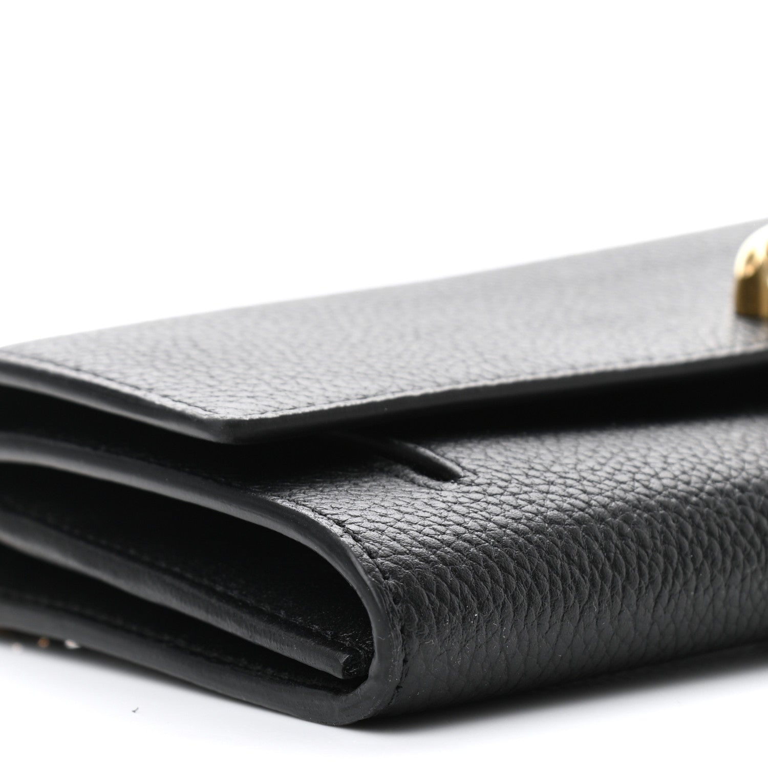 Alexander McQueen Pebbled Calfskin Skull Wallet on Chain Black 9 of 11
