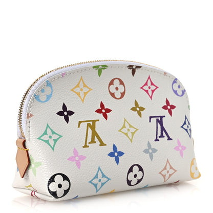 Louis Vuitton LV x TM Monogram Multicolor Cosmetic Pouch PM White 3 of 9