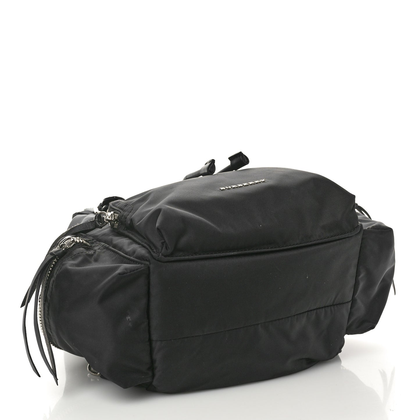 Nylon Medium Crossbody Rucksack Backpack Black
