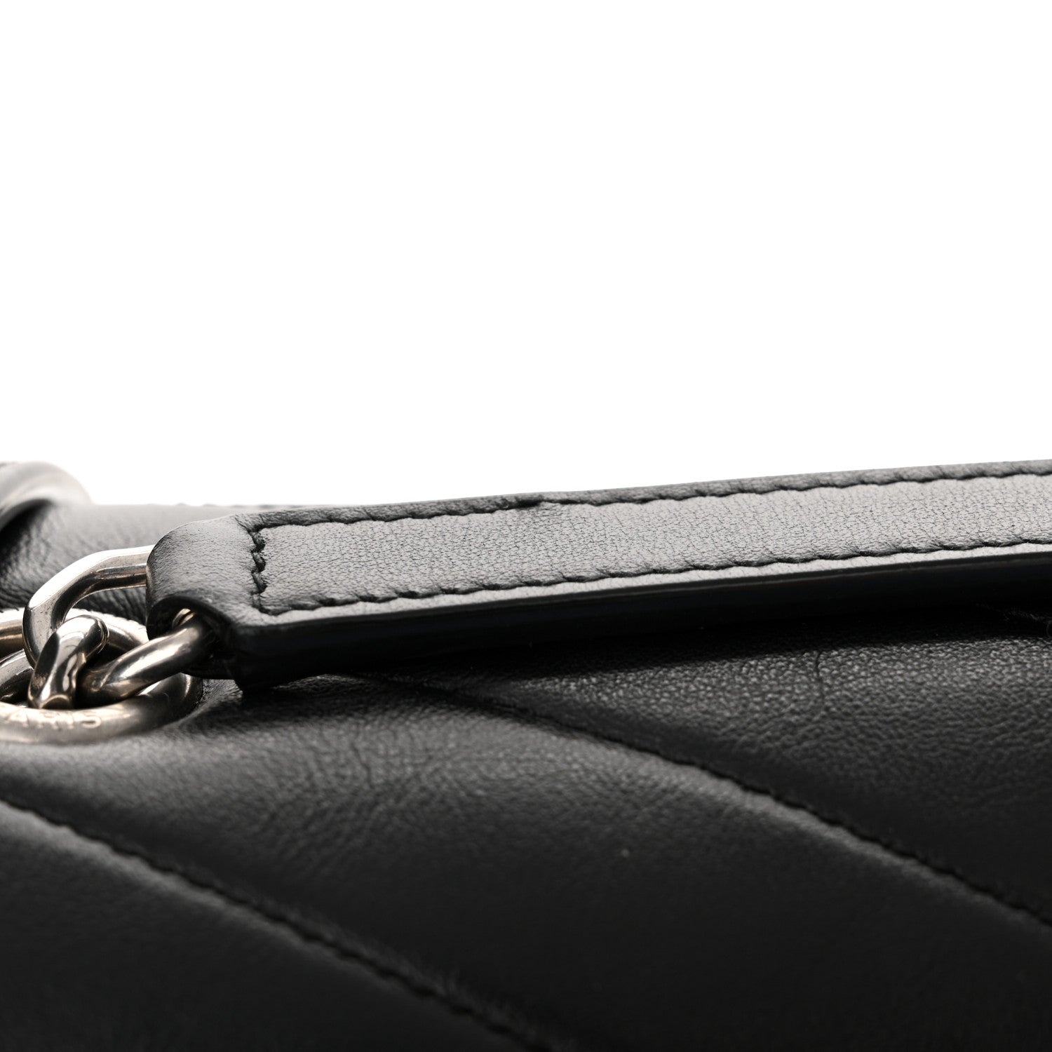 Saint Laurent Calfskin Y Quilted Monogram Large Loulou Chain Satchel Black 11 of 11