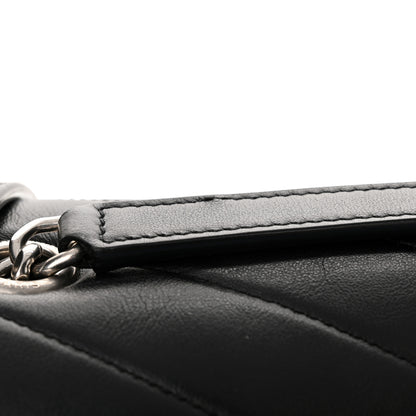 Saint Laurent Calfskin Y Quilted Monogram Large Loulou Chain Satchel Black 11 of 11