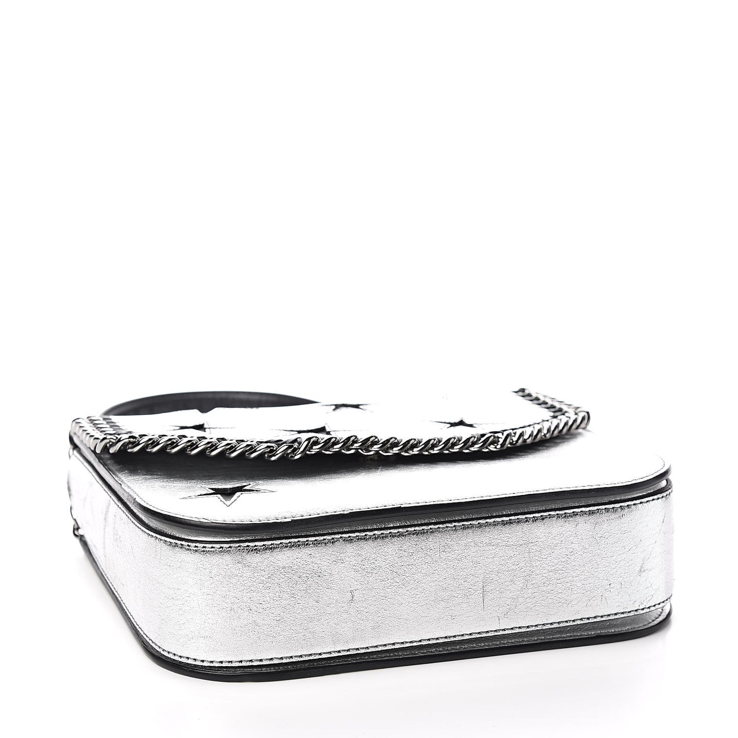 Metallic Alter Nappa Medium Star Falabella Box Shoulder Bag Silver