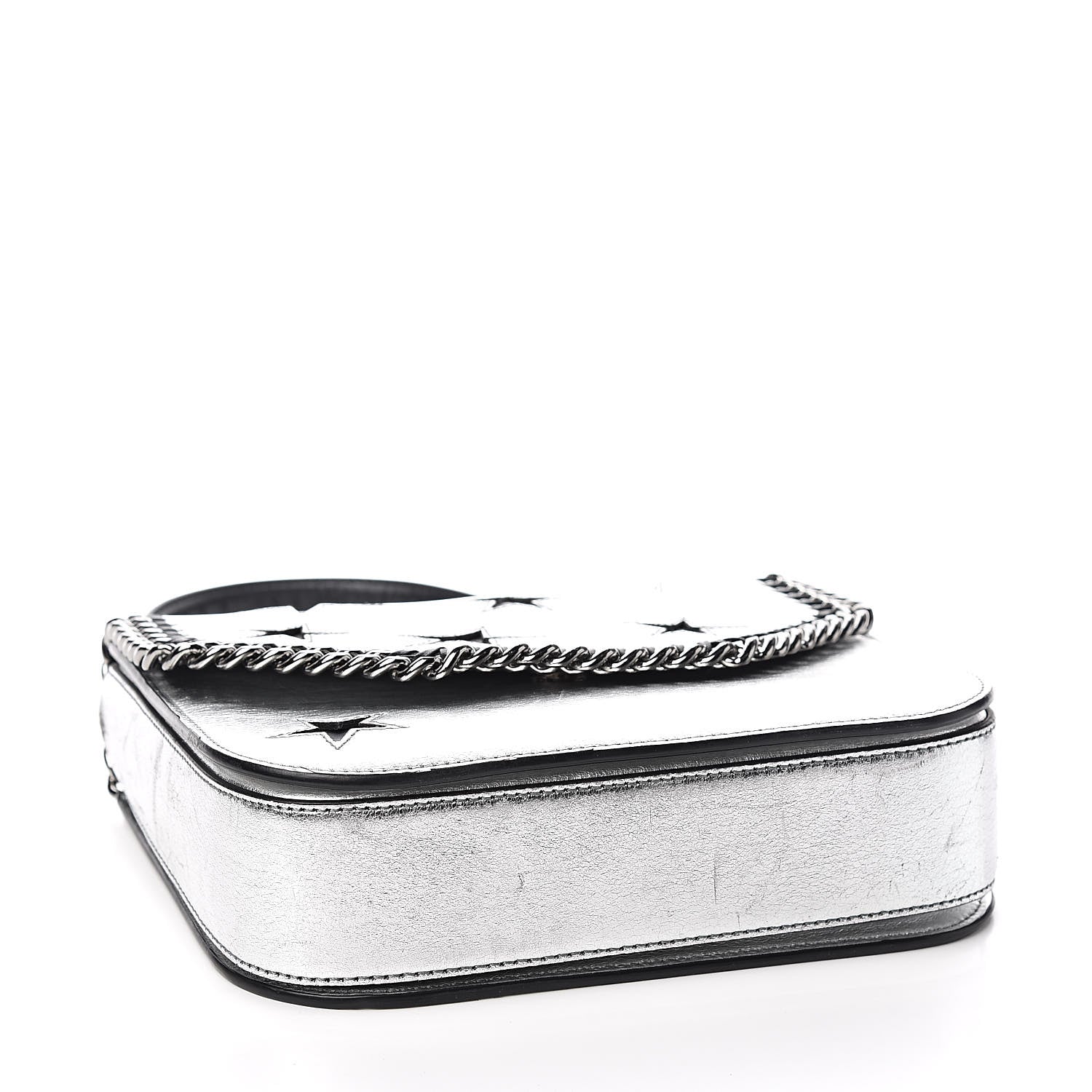 Stella McCartney Metallic Alter Nappa Medium Star Falabella Box Shoulder Bag Silver 4 of 16
