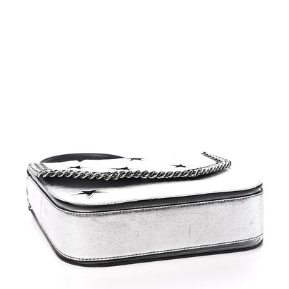 Stella McCartney Metallic Alter Nappa Medium Star Falabella Box Shoulder Bag Silver 4 of 16