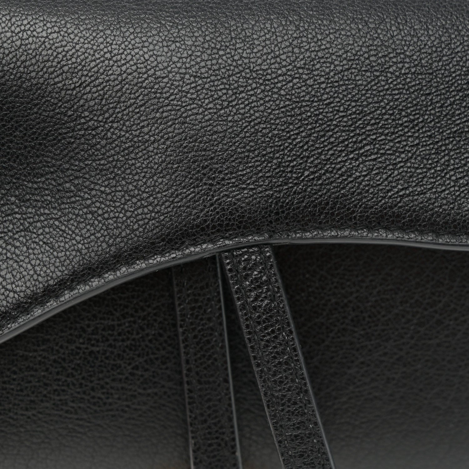 Christian Dior Goatskin Saddle Long Wallet With Chain Black 9 of 12