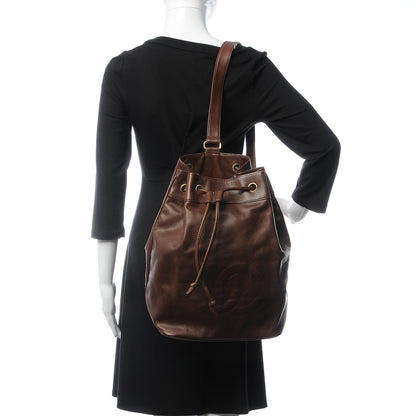 Chanel Caviar Sling Backpack Brown 2 of 10