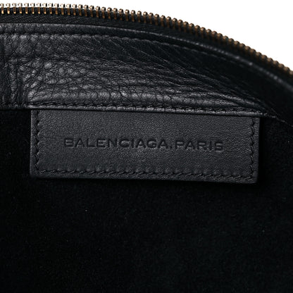 Balenciaga BALENCIAG Veau Papier Classic Silver Hardware Clutch Black 6 of 19