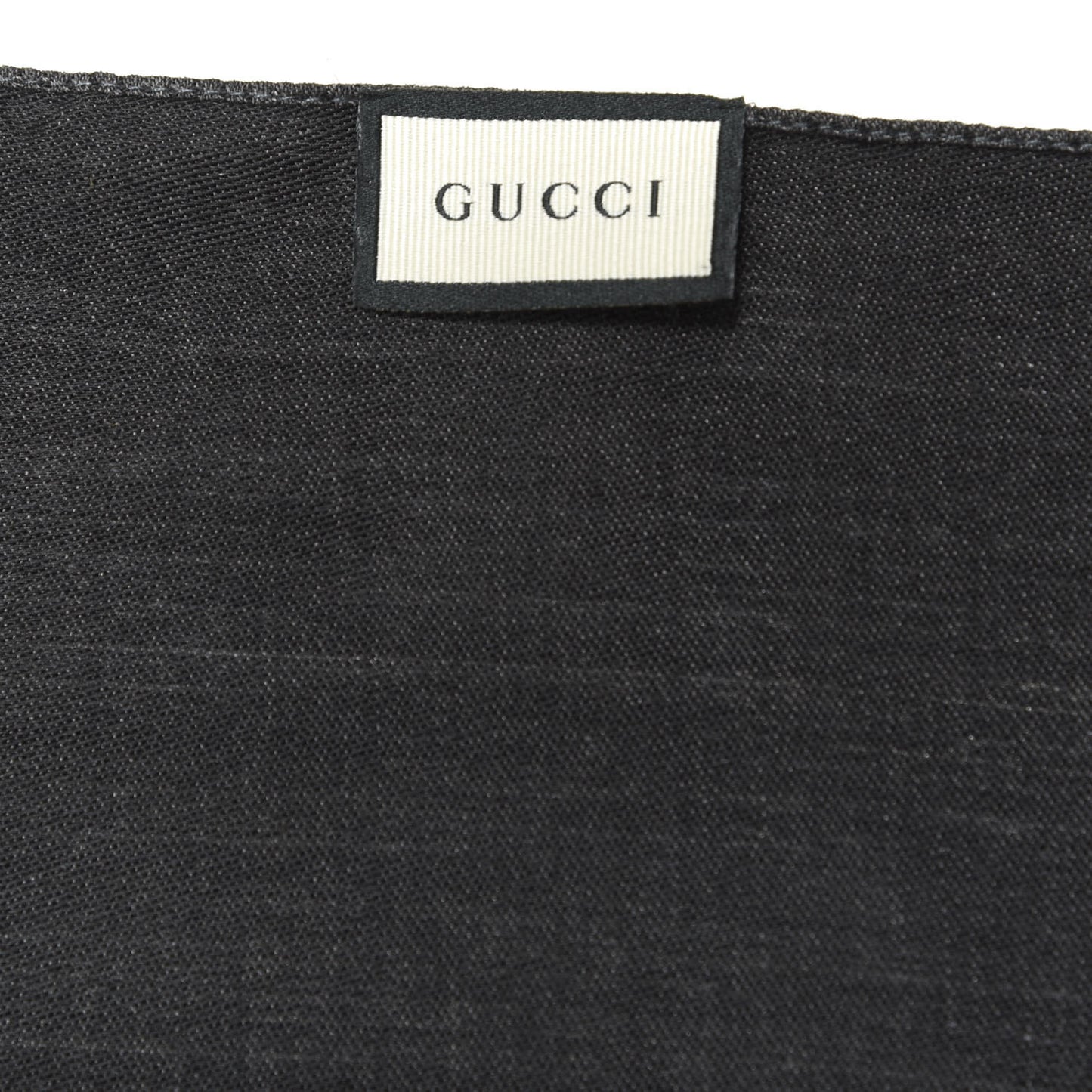 Wool Silk GG Monogram GGNat Scarf Anthracite