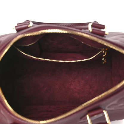 Louis Vuitton Empreinte Monogram Giant Speedy Bandouliere 25 Wine 5 of 9