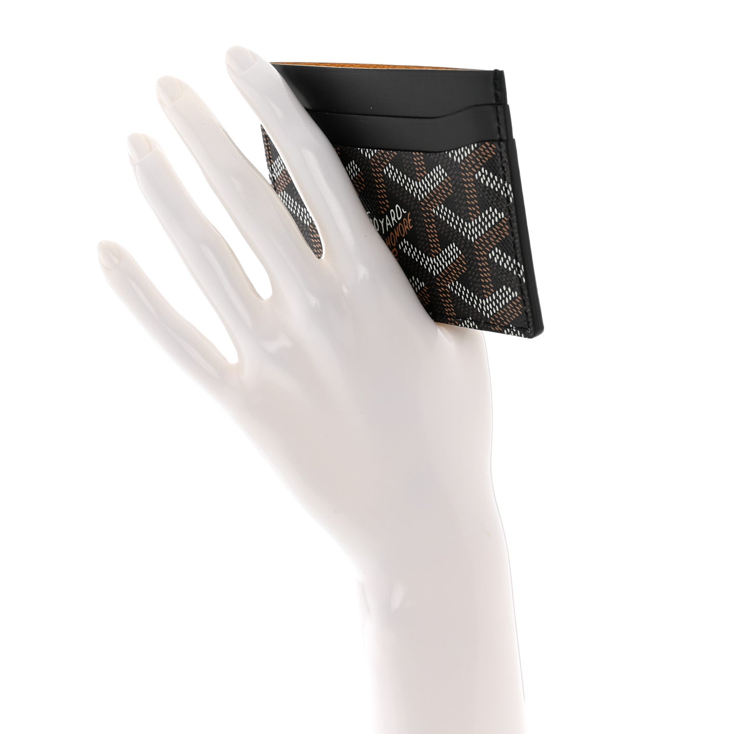 Goyardine Saint Sulpice Card Holder Black