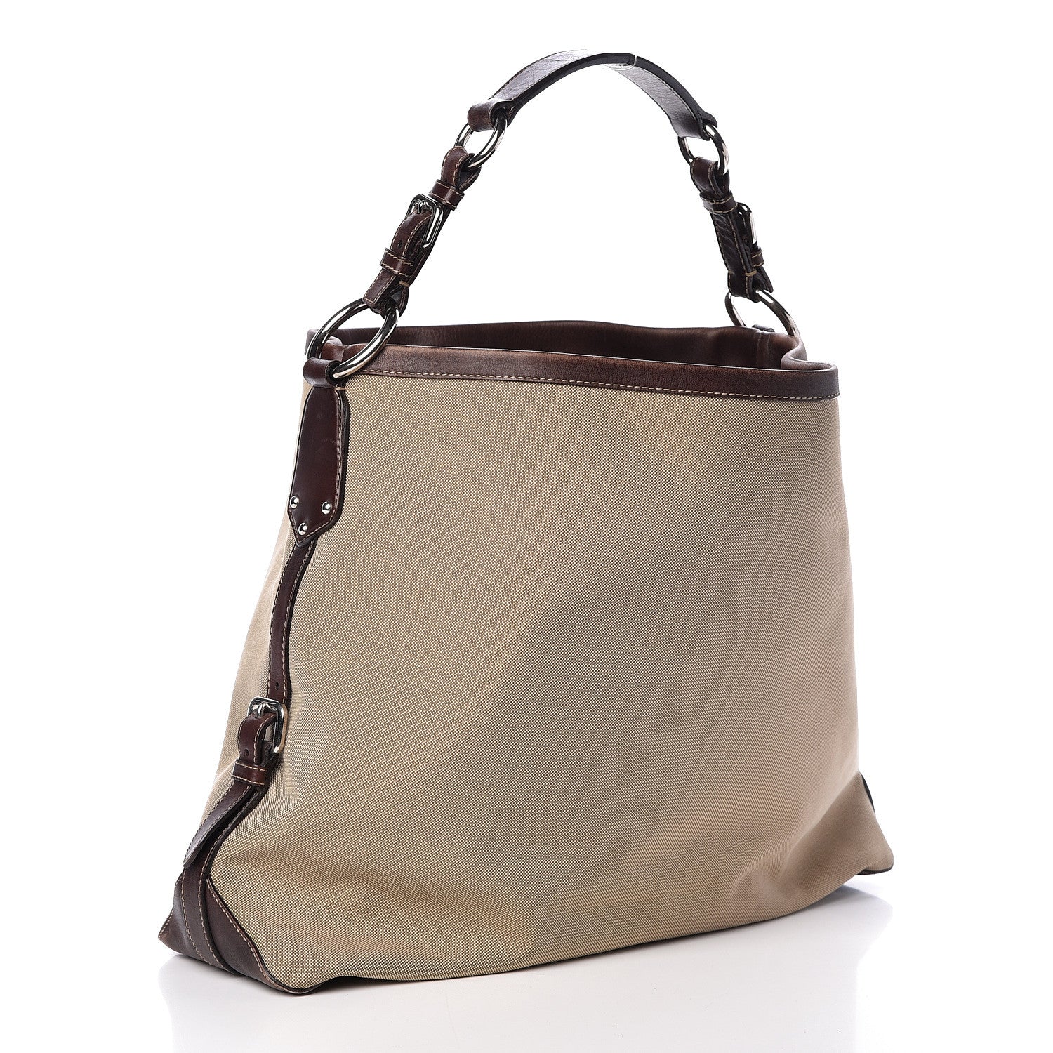 Prada Jacquard Logo Hobo Corda Moro 3 of 9