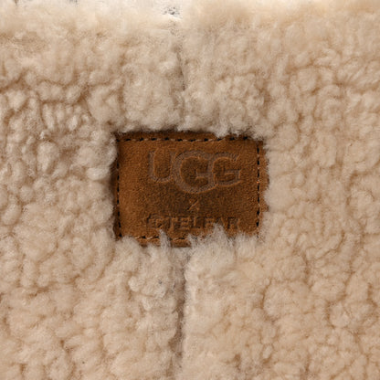 Telfar X UGG Suede Shearling Medium Shopping Bag Natural 7 of 11