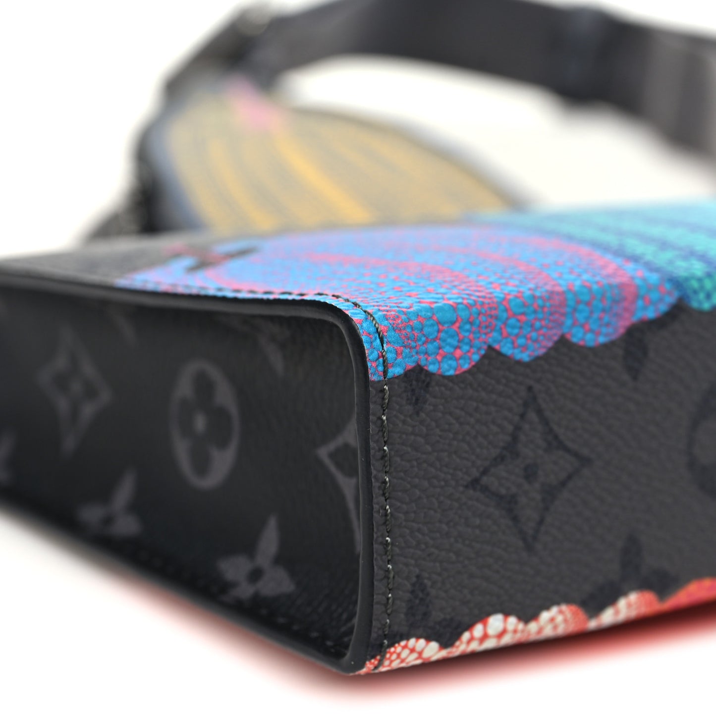 LV X YK Monogram Eclipse Reverse Pumpkin Gaston Wearable Wallet