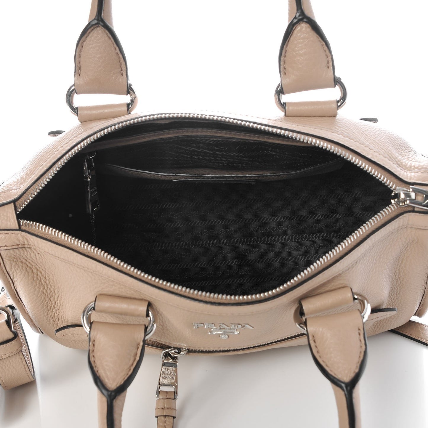 Vitello Phenix Shopping Satchel Cammeo