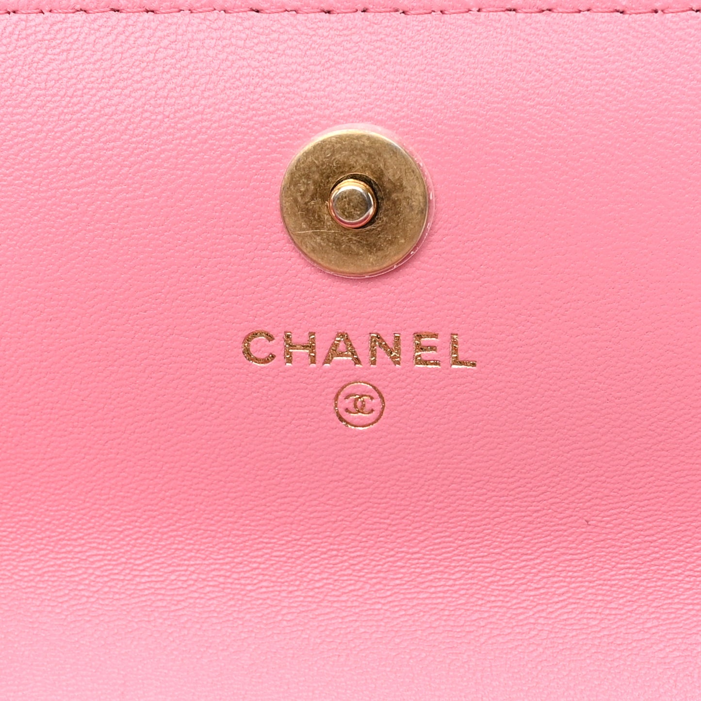 Lambskin Quilted Top Handle Phone Holder With Chain Pink