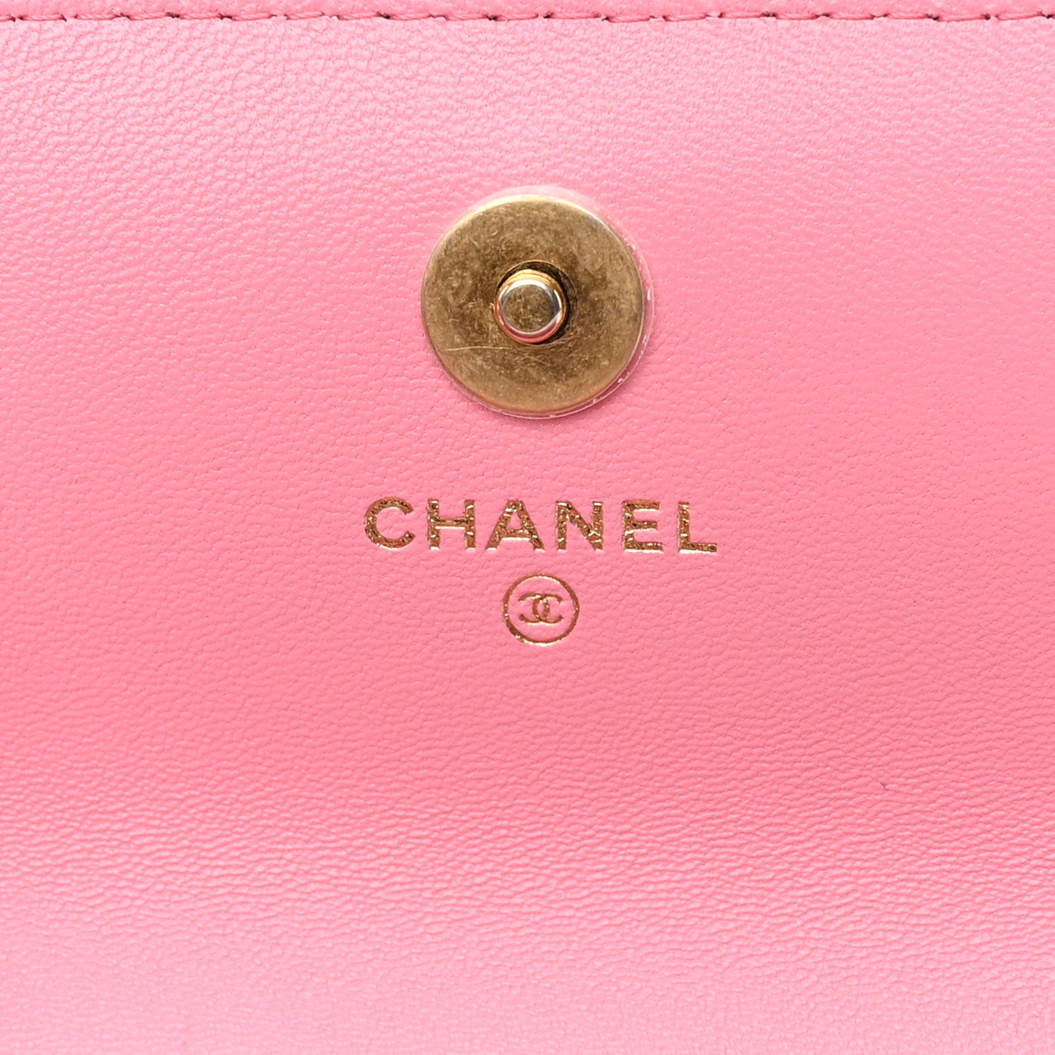 Chanel Lambskin Quilted Top Handle Phone Holder With Chain Pink 6 of 12