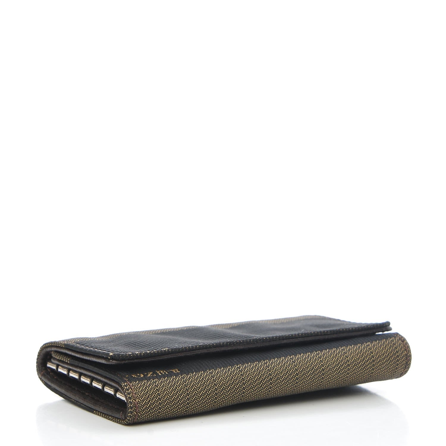 Fendi Pequin Striped Key Holder Tobacco 4 of 10