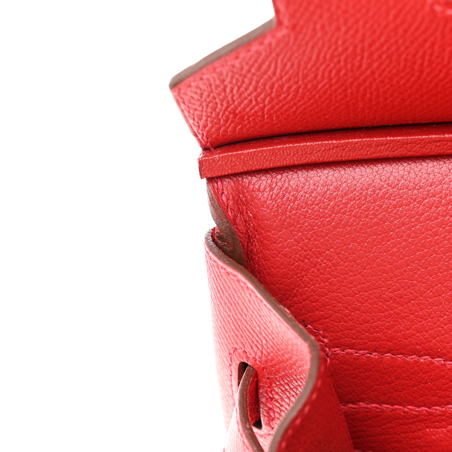 Hermes Epsom Birkin 30 Rouge Casaque 12 of 15