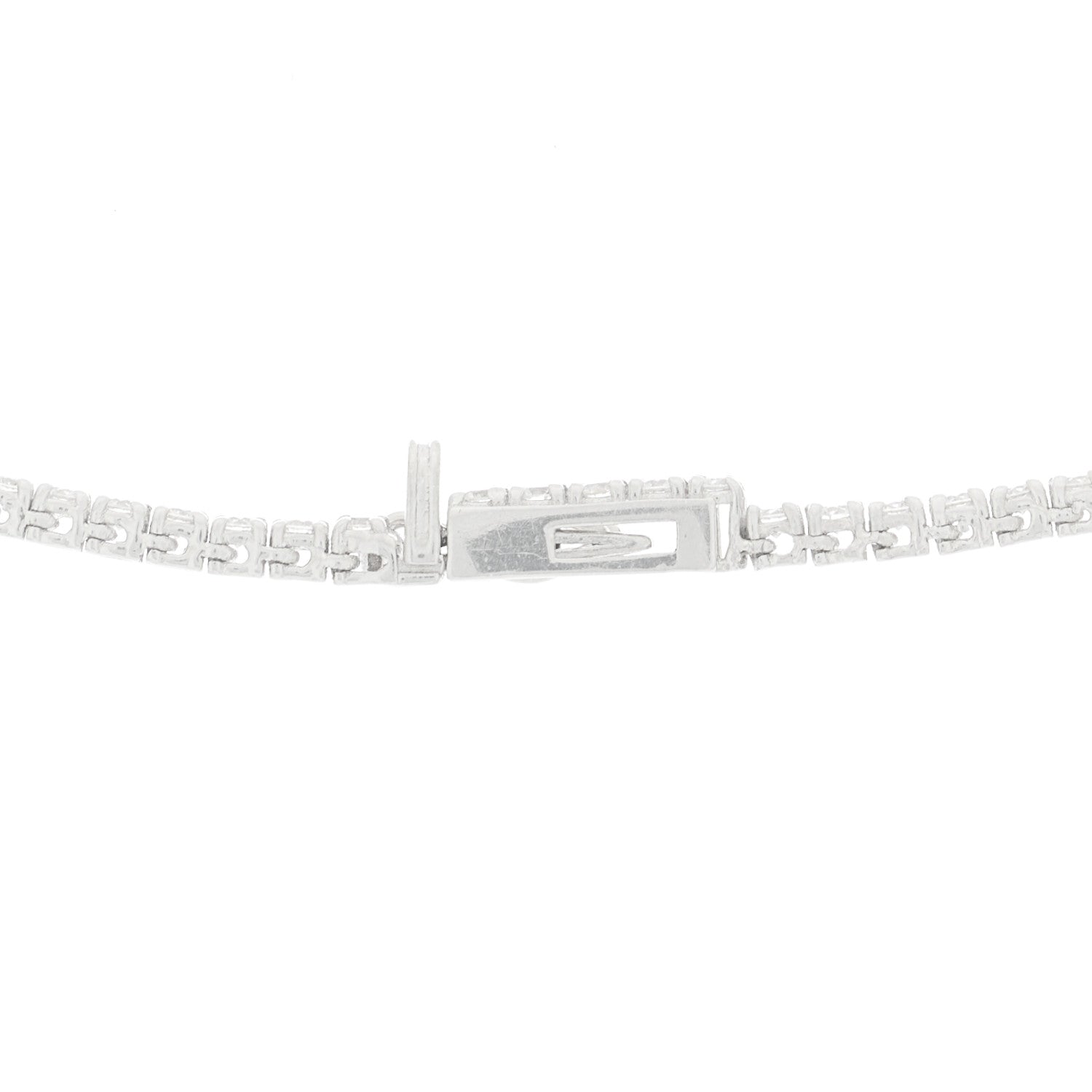 Parker & West by FASHIONPHILE 14K White Gold Diamond 3.90ctw Tennis Necklace 7 of 10
