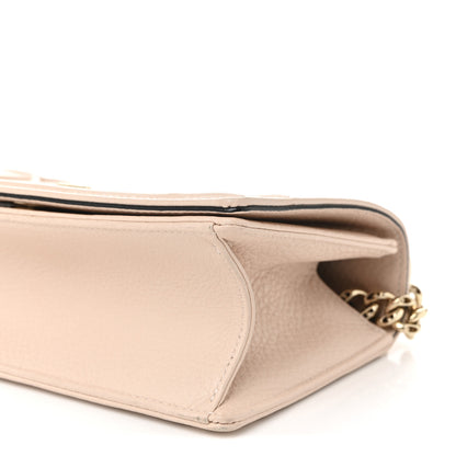 Christian Dior Grained Calfskin Small Diorama Flap Bag Nude 9 of 9