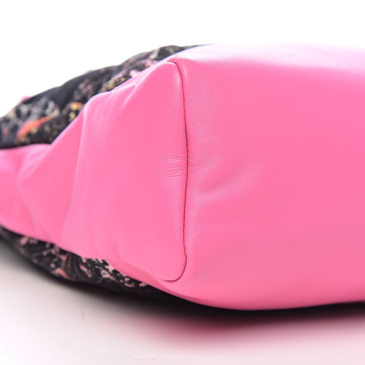 Patent Calfskin Canvas Printed Medium 31 Shopping Bag Pink