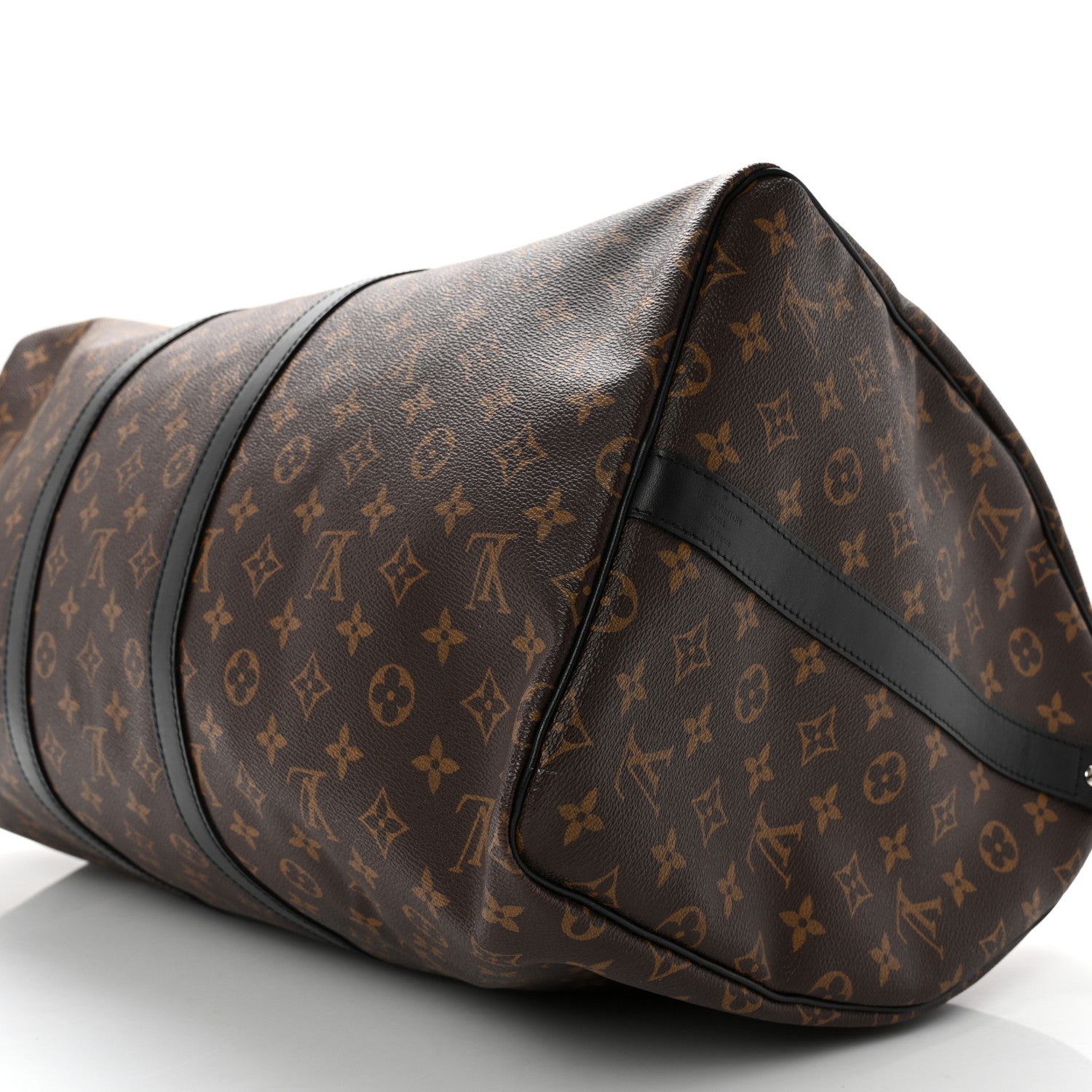 Louis Vuitton Monogram Macassar Keepall Bandouliere 55 10 of 14